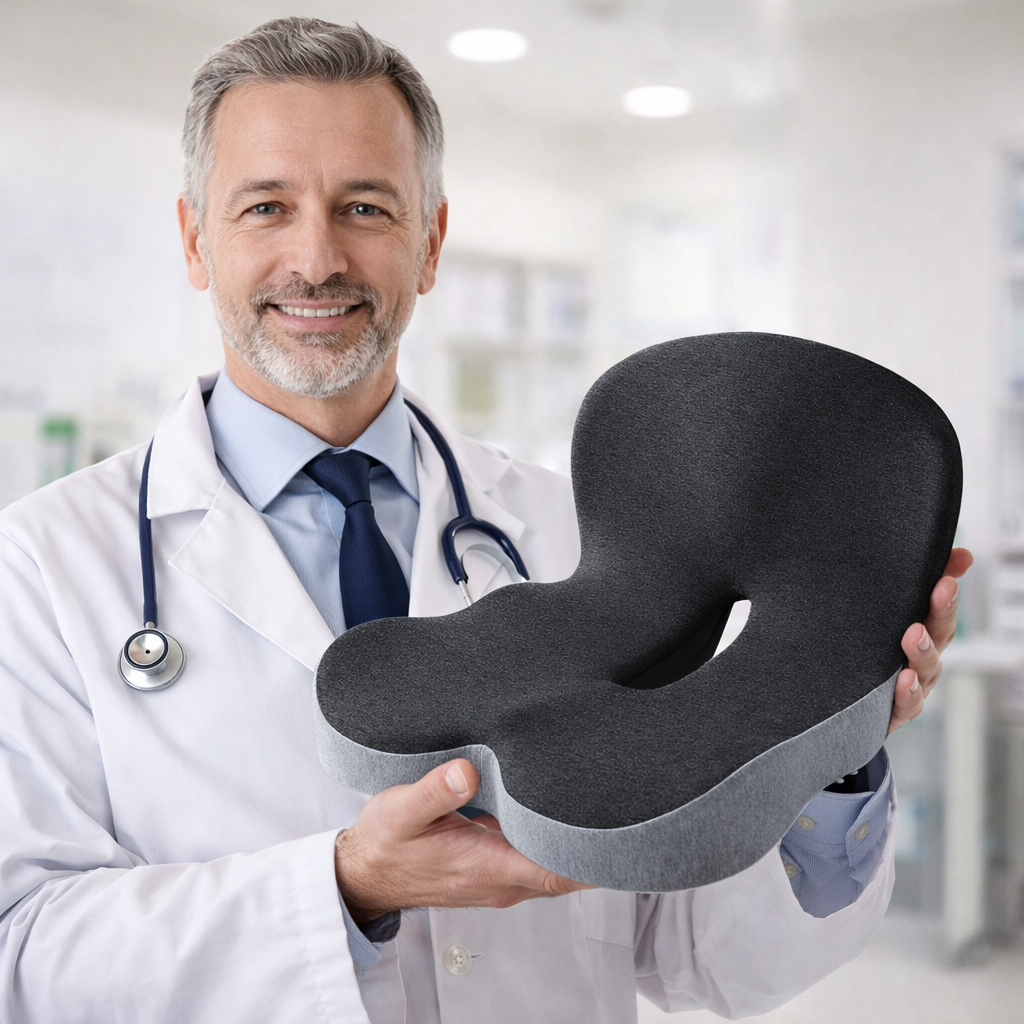 Move Well Orthopedic Seat Cushion- For Long Hours Of Sitting