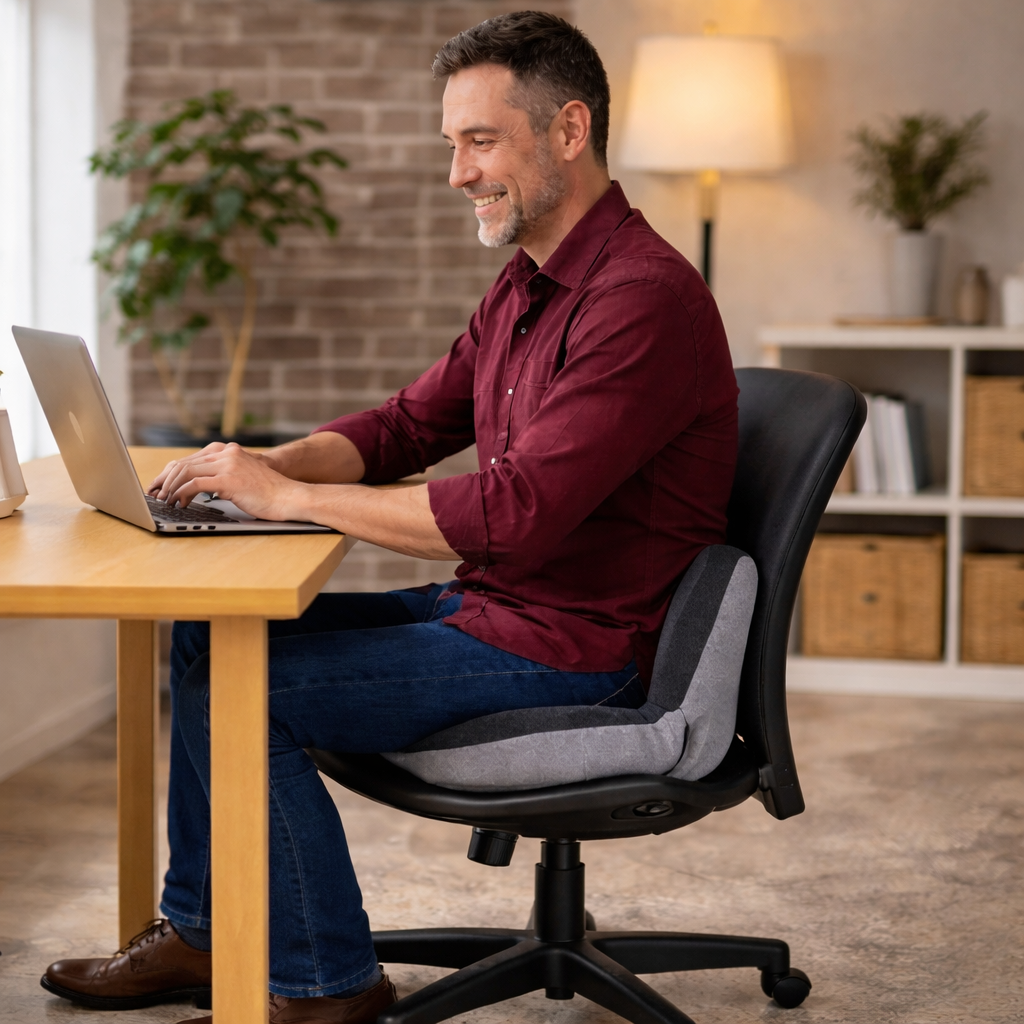 Move Well Orthopedic Seat Cushion- For Long Hours Of Sitting