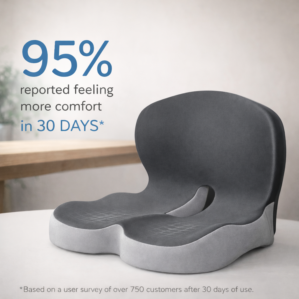 Move Well Orthopedic Seat Cushion- For Long Hours Of Sitting